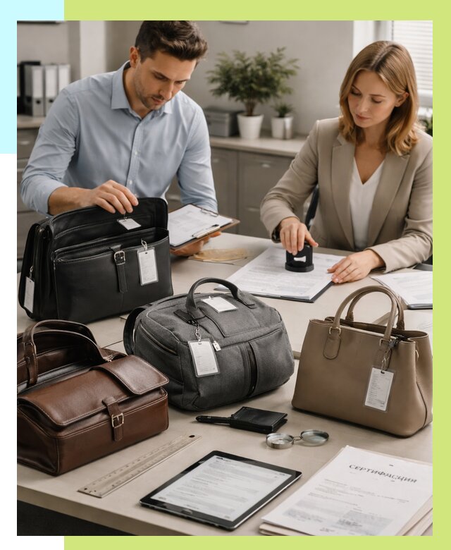 Сертификация сумок в Барнауле от 7587 руб. | Алешин-Брн