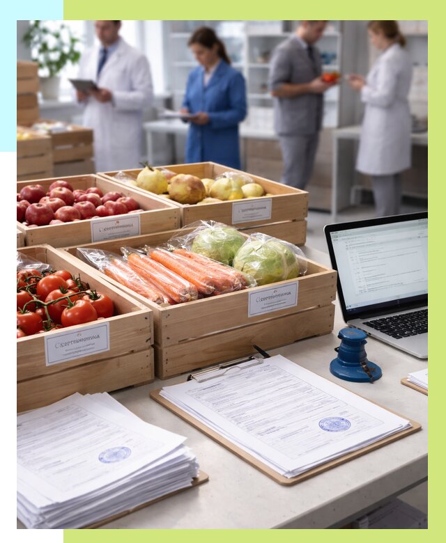 Сертификация овощей и фруктов в Барнауле от 8599 р. | Алешин-Брн