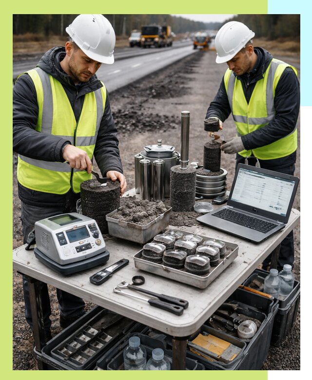 Сертификация асфальта: испытания и подтверждение в Барнауле