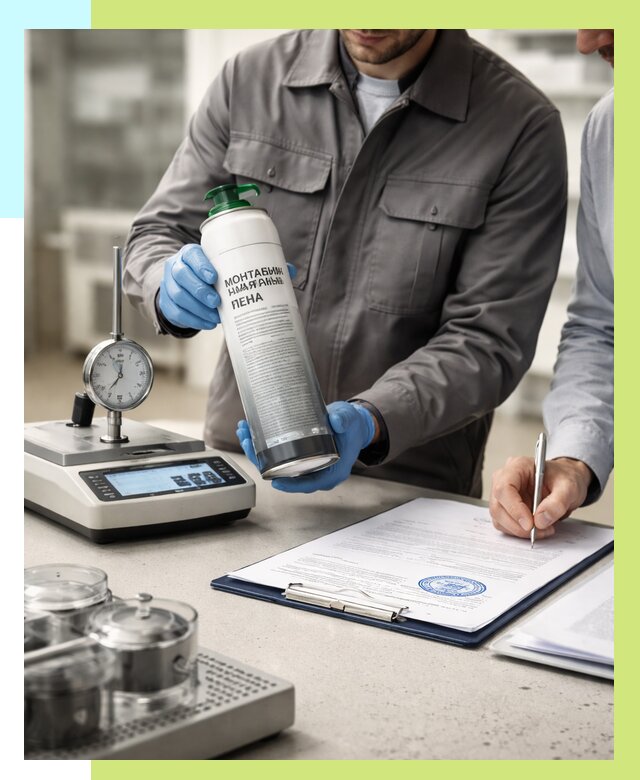 Сертификация монтажной пены в Барнауле от 15174 р. | Алешин-Брн