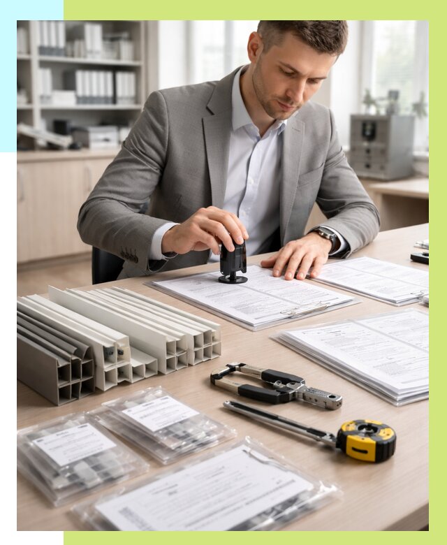 Сертификация ПВХ продукции в Барнауле от 8599 р., Алешин-Брн