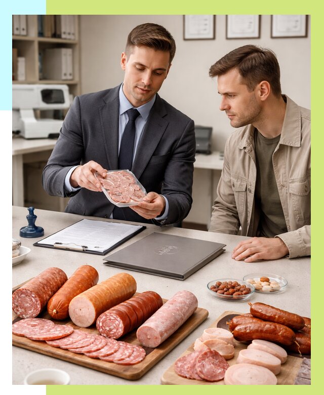 Сертификация колбасных изделий в Барнауле от 7587 р. | Алешин-Брн