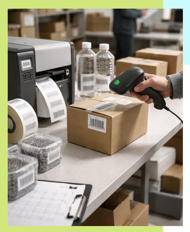 Штрихкодирование продукции и маркировка для продажи в Барнауле