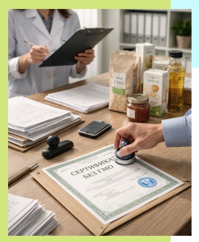Получение сертификата Без ГМО для продукции в Барнауле